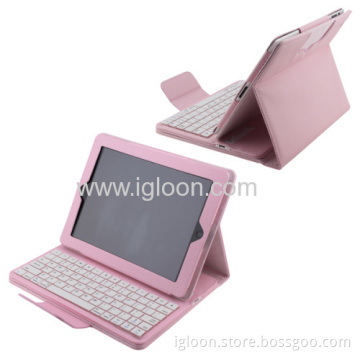 Leather Case Bluetooth Keyboard For Ipad 